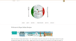 Desktop Screenshot of papasitalianrecipes.com