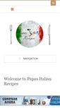 Mobile Screenshot of papasitalianrecipes.com