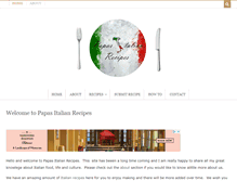 Tablet Screenshot of papasitalianrecipes.com